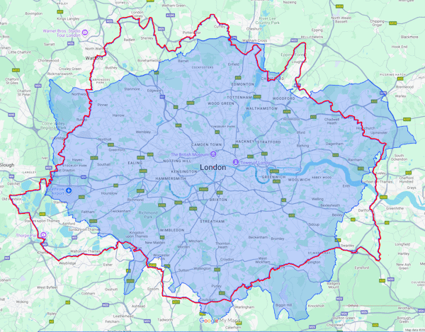 If London were upsidedown